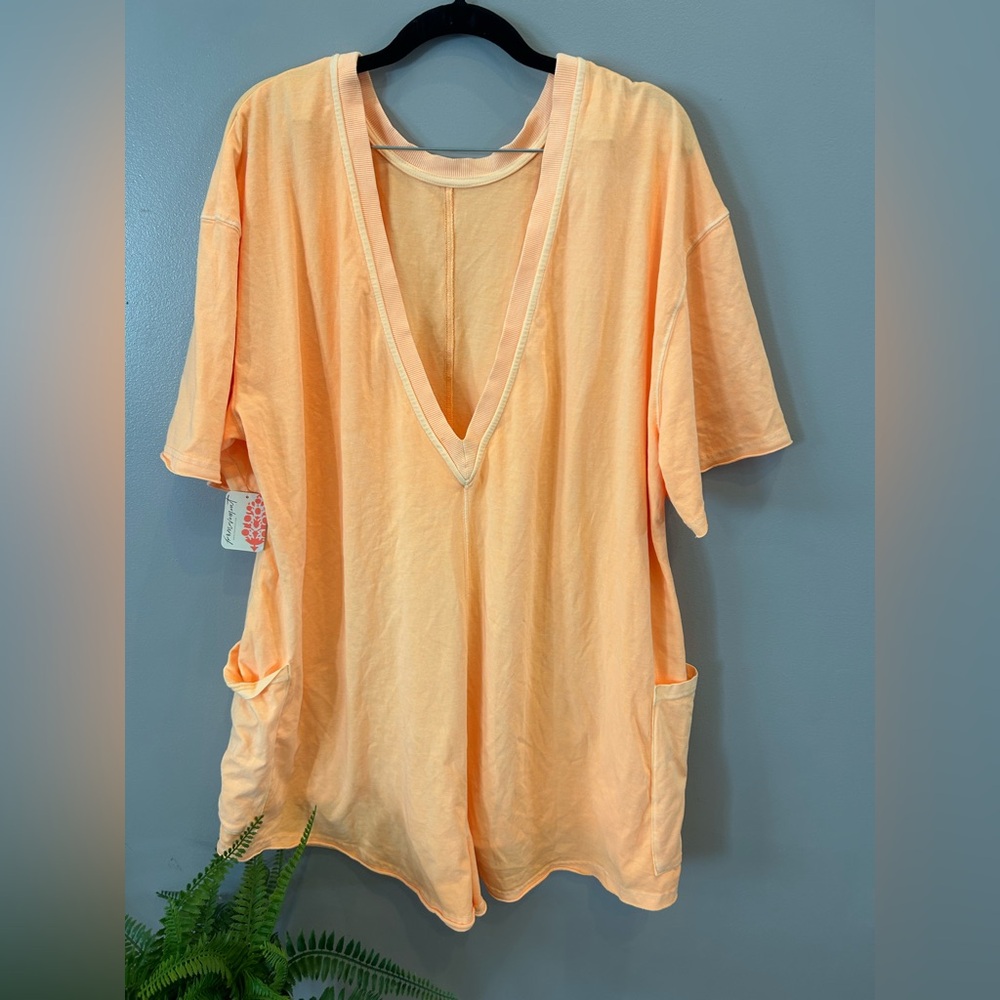 NWT FP Free People Movement Hot Shot Shorts Romper Onesie - Morning Sunshine - Picture 8 of 10